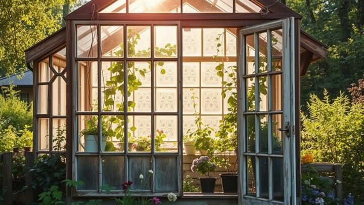 Gewächshaus aus alten Fenstern bauen – DIY Anleitung